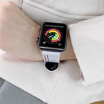 Correia de Substituição em Lona com Três Linhas, Para Apple Watch Série 7  41mm / & 6 & SE & 5 & 4 40mm, Para Apple Watch Série  7  45mm / & 6 & SE & 5 & 4 44mm