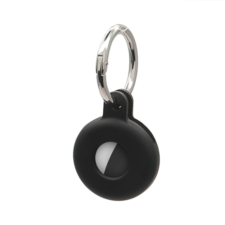 Capa protetora oca em silicone anti-riscos e anti-choque com gancho para porta-chaves, para AirTag