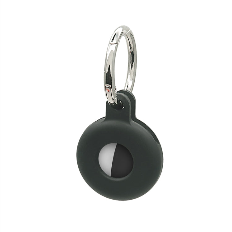 Capa protetora oca em silicone anti-riscos e anti-choque com gancho para porta-chaves, para AirTag