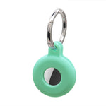 Capa protetora oca em silicone anti-riscos e anti-choque com gancho para porta-chaves, para AirTag
