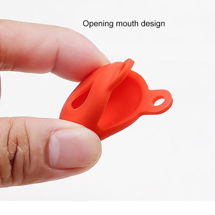 Capa protetora oca em silicone anti-riscos e anti-choque com gancho para porta-chaves, para AirTag