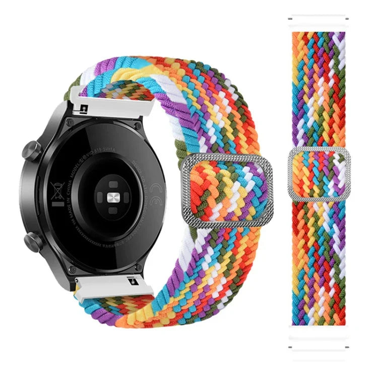 Correia de substituição ajustável em nylon trançado elástico para relógio, Para Samsung Galaxy Watch 3 45mm