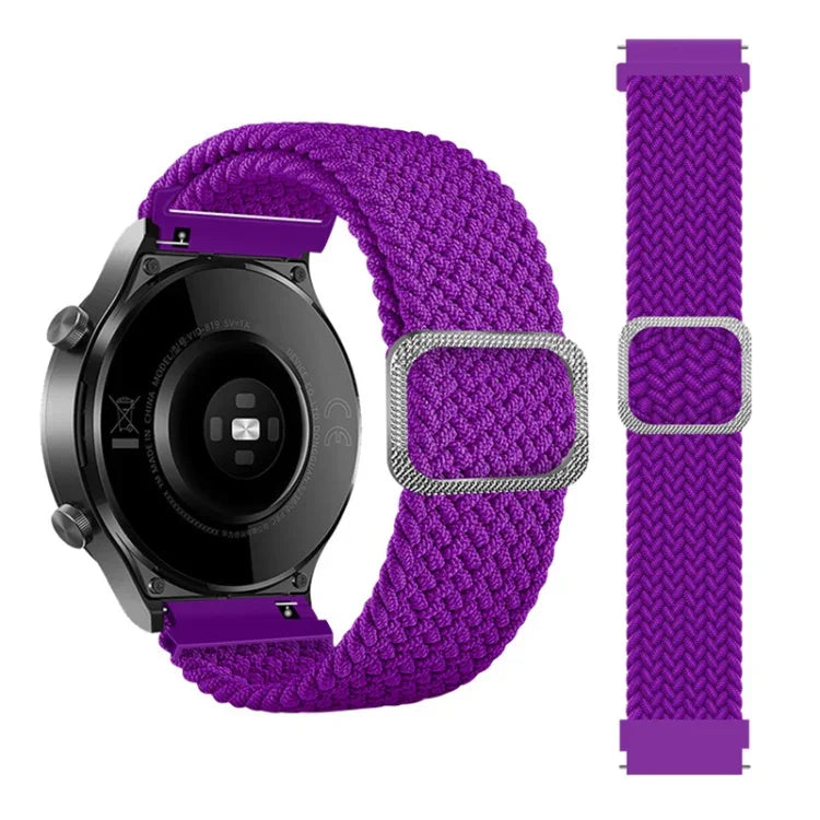 Correia de substituição ajustável em nylon trançado elástico para relógio, Para Samsung Galaxy Watch 3 45mm