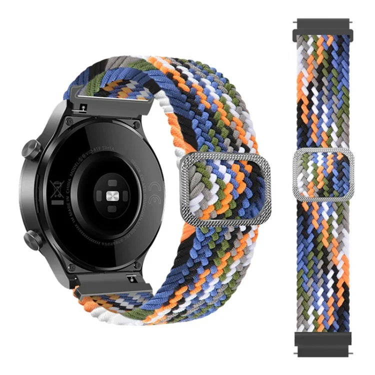 Correia de substituição ajustável em nylon trançado elástico para relógio, Para Samsung Galaxy Watch 3 45mm