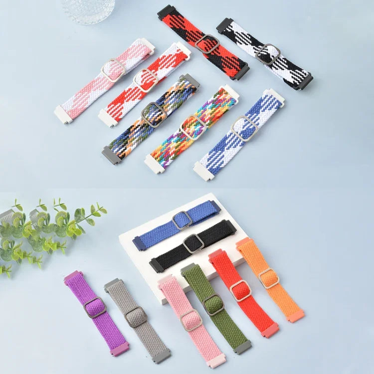 Correia de substituição ajustável em nylon trançado elástico para relógio, Para Samsung Galaxy Watch 3 45mm