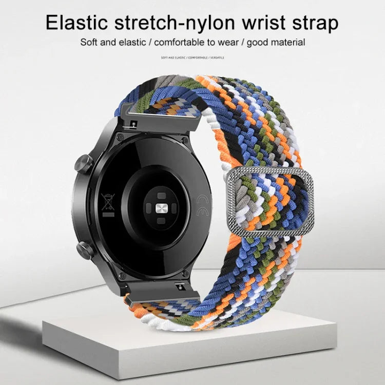 Correia de substituição ajustável em nylon trançado elástico para relógio, Para Samsung Galaxy Watch 3 45mm