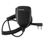 Microfone Altifalante Portátil com PTT de 2 Pinos RETEVIS C9001, C9001