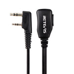 Microfone Altifalante com PTT de 2 Pinos RETEVIS C9003 com Tubo Acústico e Auricular In-ear, C9003