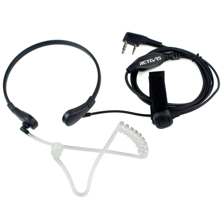 Microfone Altifalante com Tubo Acústico Discreto e PTT de Garganta RETEVIS TK para H-777 / RT-5R / RT-5RV / RT-B6, TK Garganta