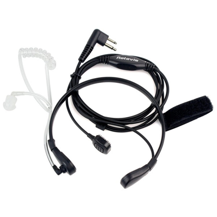Microfone Altifalante com Tubo Acústico Discreto e PTT de Garganta RETEVIS M, M Garganta