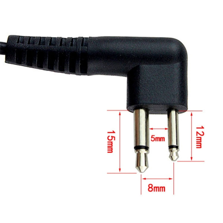 Microfone Altifalante com Tubo Acústico Discreto e PTT de Garganta RETEVIS M, M Garganta