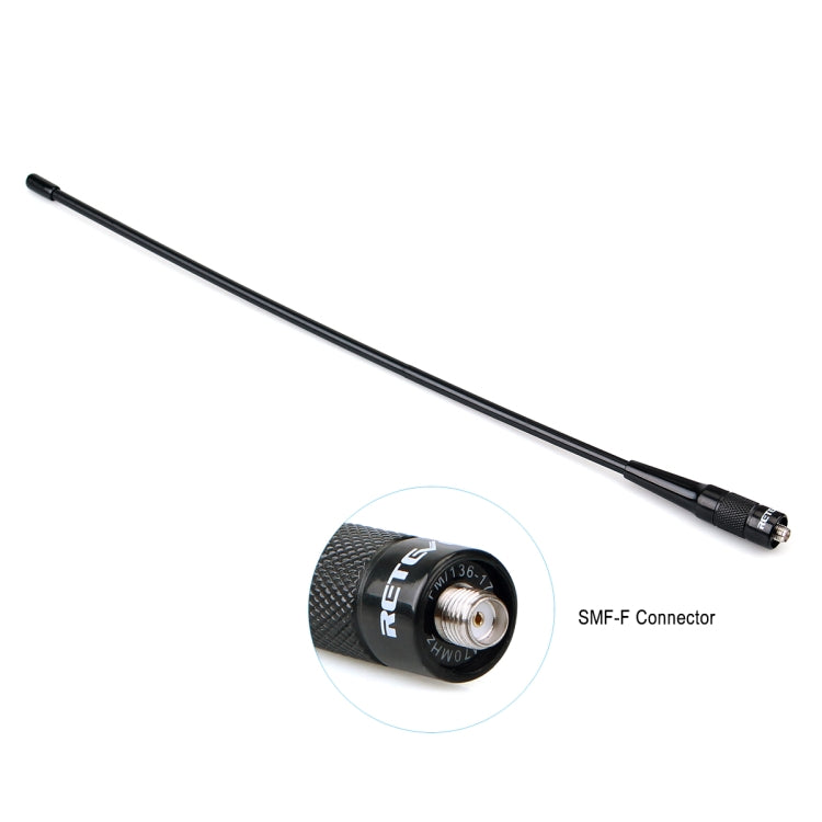 Antena de Dupla Banda SMA-F Fêmea RETEVIS RHD-771 136-174+400-480MHz para RT-5R/H-777/RT5, RHD-771 SMA-F