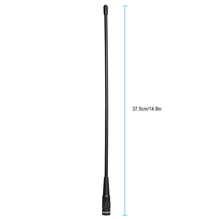 Antena Dupla Banda RETEVIS RHD-771 136-174+400-480MHz SMA-M Macho para RT1/RT2/RT3 TYT MD-380/UV8000D, RHD-771 SMA-M