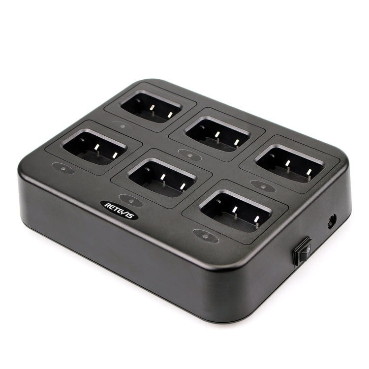 Carregador Walkie Talkie Seis Vias RETEVIS RTC777 para Retevis H777, Tomada AU RTC777, Tomada US RTC777, Tomada EU RTC777, Tomada UK RTC777