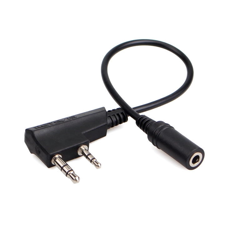 Cabo de Transferência de Áudio para Auricular de 2 Pinos para 3,5mm Fêmea RETEVIS TCK01 Kenwood para RT21/RT22/RT24/RT7/RT27/H777, TCK01