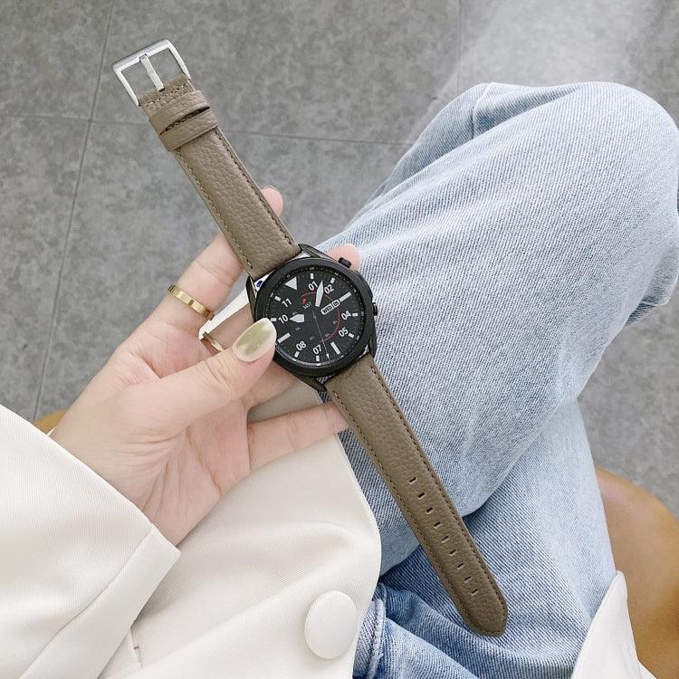 Correia de substituição em pele com textura de lichia para costura, Para Samsung Galaxy Watch Active2 44mm, Para Samsung Galaxy Watch Active
