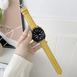 Correia de substituição em pele com textura de lichia para costura, Para Samsung Galaxy Watch Active2 44mm, Para Samsung Galaxy Watch Active