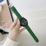 Correia de substituição em pele com textura de lichia para costura, Para Samsung Galaxy Watch Active2 44mm, Para Samsung Galaxy Watch Active