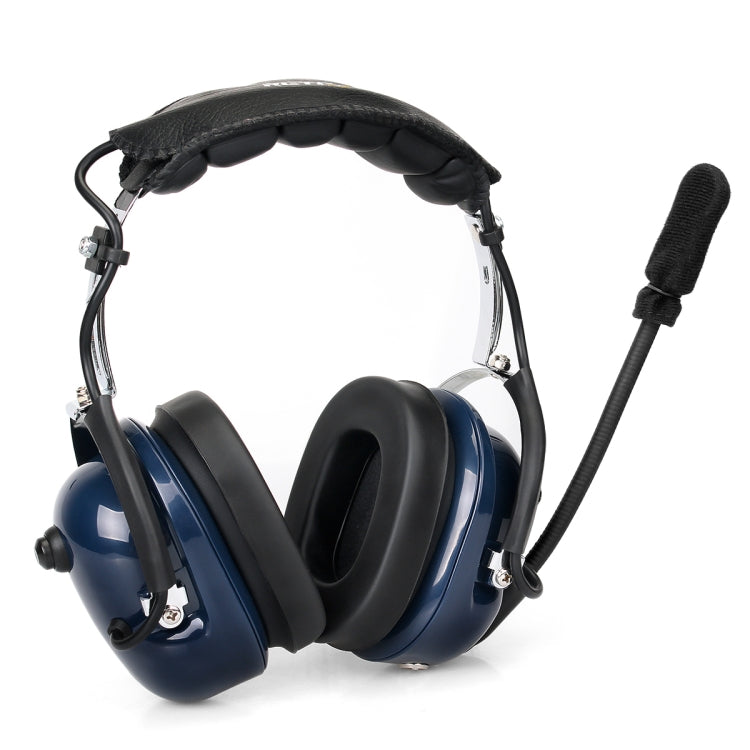 Microfone com Auricular de Aviação RETEVIS EH050K 2 Pinos com Redução de Ruído e Volume Ajustável com PTT de Dedo, EH050K