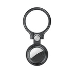 Capa protetora em metal completo anti-choque e anti-riscos com argola para porta-chaves, para AirTag