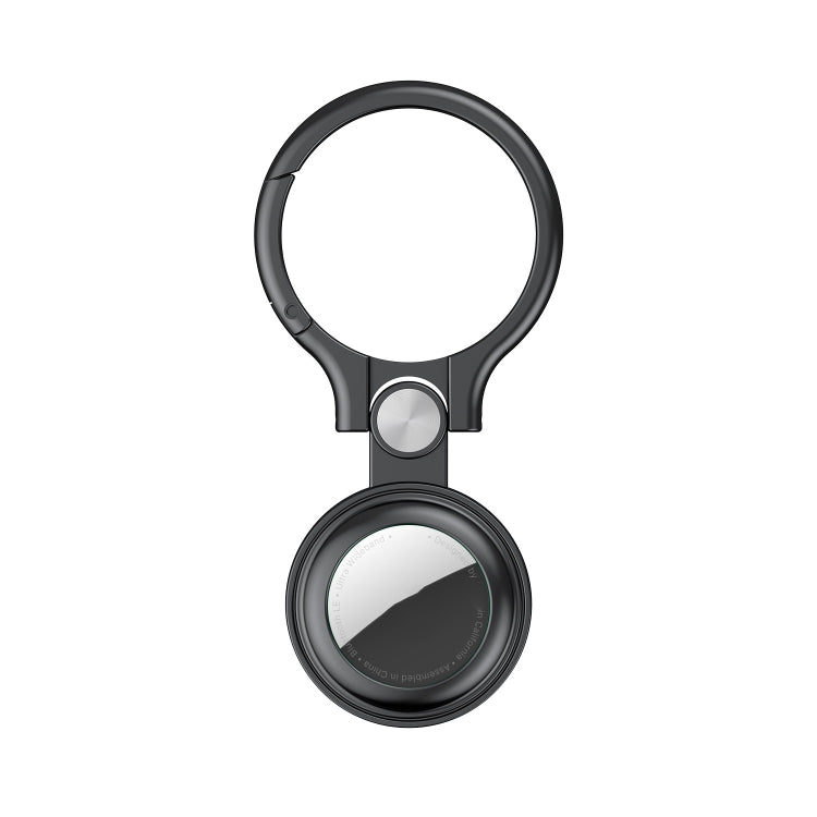 Capa protetora em metal completo anti-choque e anti-riscos com argola para porta-chaves, para AirTag
