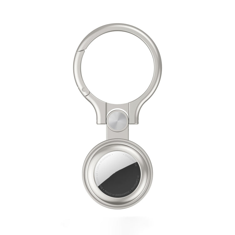 Capa protetora em metal completo anti-choque e anti-riscos com argola para porta-chaves, para AirTag
