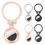 Capa protetora em metal completo anti-choque e anti-riscos com argola para porta-chaves, para AirTag