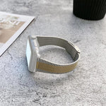 Correia de Substituição em Aço com Fecho de Fivela, Para Apple Watch Série 7  41mm / & 6 & SE & 5 & 4 40mm, Para Apple Watch Série  7  45mm / & 6 & SE & 5 & 4 44mm