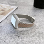 Correia de Substituição em Aço com Fecho de Fivela, Para Apple Watch Série 7  41mm / & 6 & SE & 5 & 4 40mm, Para Apple Watch Série  7  45mm / & 6 & SE & 5 & 4 44mm