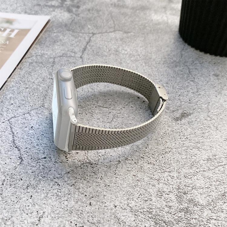 Correia de Substituição em Aço com Fecho de Fivela, Para Apple Watch Série 7  41mm / & 6 & SE & 5 & 4 40mm, Para Apple Watch Série  7  45mm / & 6 & SE & 5 & 4 44mm