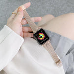 Correia de Substituição em Aço com Duas Linhas, Para Apple Watch Série 7  41mm / & 6 & SE & 5 & 4 40mm, Para Apple Watch Série  7  45mm / & 6 & SE & 5 & 4 44mm
