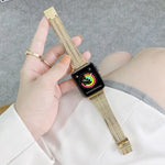 Correia de Substituição em Aço com Duas Linhas, Para Apple Watch Série 7  41mm / & 6 & SE & 5 & 4 40mm, Para Apple Watch Série  7  45mm / & 6 & SE & 5 & 4 44mm