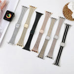 Correia de Substituição em Aço com Duas Linhas, Para Apple Watch Série 7  41mm / & 6 & SE & 5 & 4 40mm, Para Apple Watch Série  7  45mm / & 6 & SE & 5 & 4 44mm