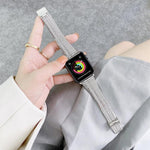Correia de Substituição em Aço com Duas Linhas, Para Apple Watch Série 7  41mm / & 6 & SE & 5 & 4 40mm, Para Apple Watch Série  7  45mm / & 6 & SE & 5 & 4 44mm
