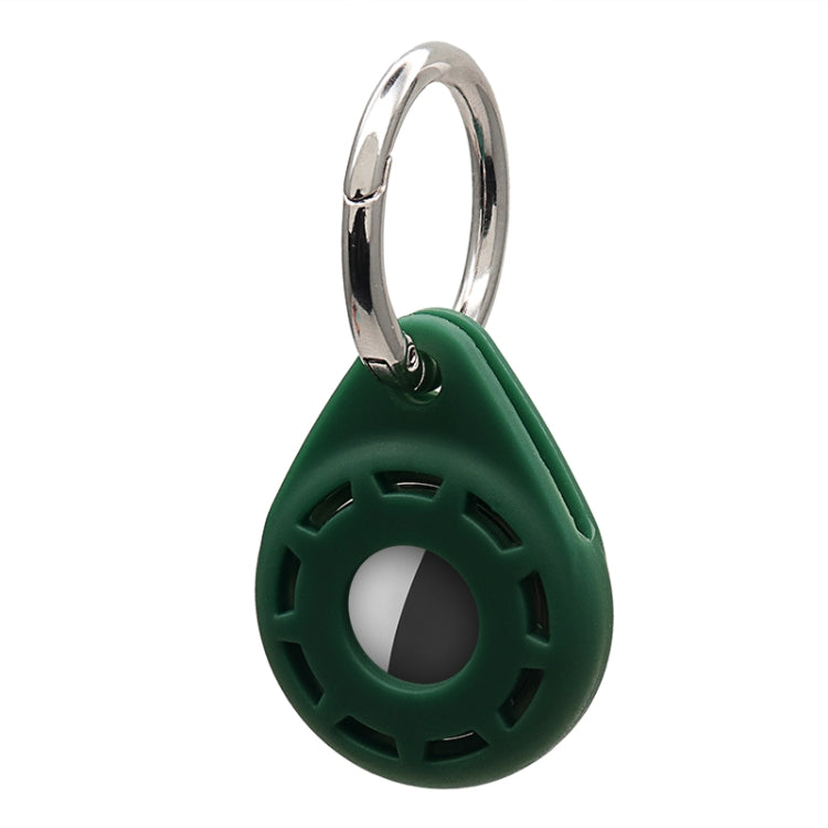Capa protetora macia em gel de sílica anti-riscos e anti-choque com argola para porta-chaves, para AirTag