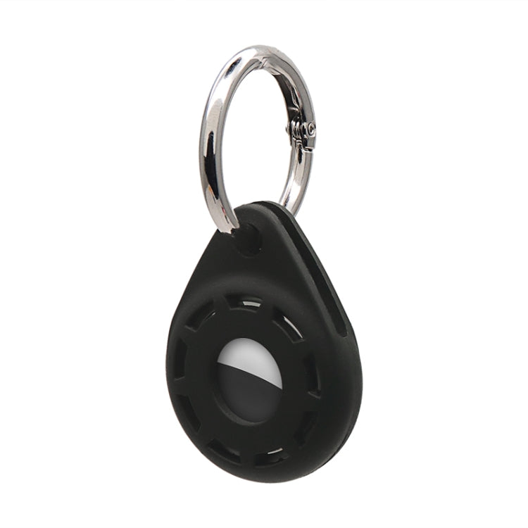 Capa protetora macia em gel de sílica anti-riscos e anti-choque com argola para porta-chaves, para AirTag