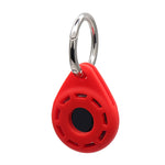 Capa protetora macia em gel de sílica anti-riscos e anti-choque com argola para porta-chaves, para AirTag