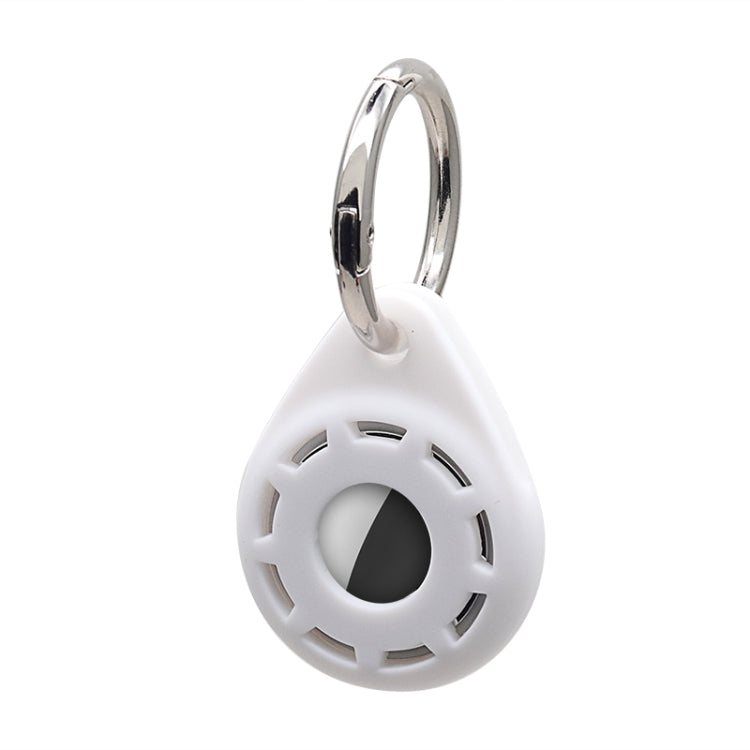 Capa protetora macia em gel de sílica anti-riscos e anti-choque com argola para porta-chaves, para AirTag