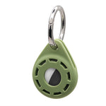 Capa protetora macia em gel de sílica anti-riscos e anti-choque com argola para porta-chaves, para AirTag