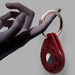 Capa protetora macia em gel de sílica anti-riscos e anti-choque com argola para porta-chaves, para AirTag