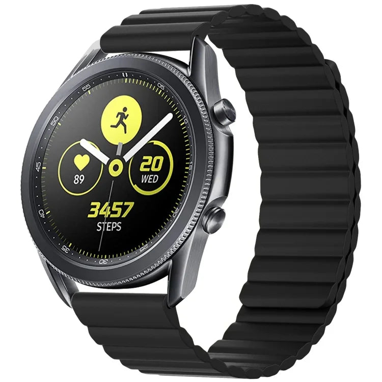 Correia de substituição magnética universal em silicone, 20mm, 22mm, 20mm Para Samsung Smart Watch, 22mm Para Samsung Smart Watch