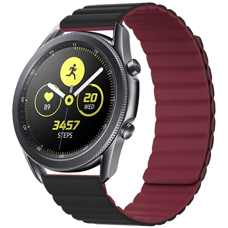 Correia de substituição magnética universal em silicone, 20mm, 22mm, 20mm Para Samsung Smart Watch, 22mm Para Samsung Smart Watch