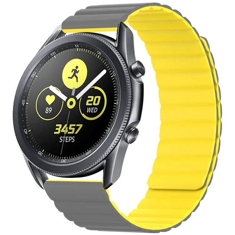 Correia de substituição magnética universal em silicone, 20mm, 22mm, 20mm Para Samsung Smart Watch, 22mm Para Samsung Smart Watch