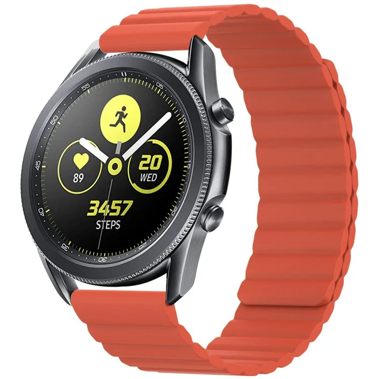 Correia de substituição magnética universal em silicone, 20mm, 22mm, 20mm Para Samsung Smart Watch, 22mm Para Samsung Smart Watch