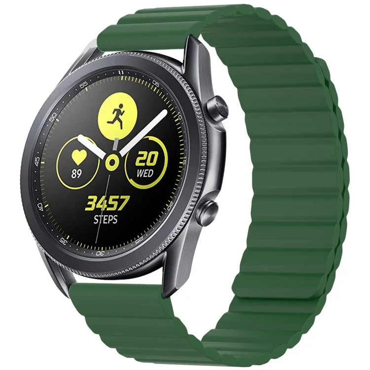 Correia de substituição magnética universal em silicone, 20mm, 22mm, 20mm Para Samsung Smart Watch, 22mm Para Samsung Smart Watch