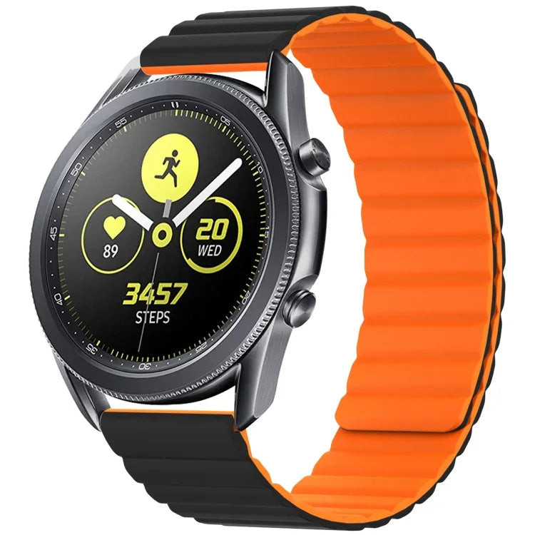 Correia de substituição magnética universal em silicone, 20mm, 22mm, 20mm Para Samsung Smart Watch, 22mm Para Samsung Smart Watch