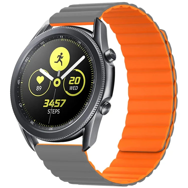 Correia de substituição magnética universal em silicone, 20mm, 22mm, 20mm Para Samsung Smart Watch, 22mm Para Samsung Smart Watch