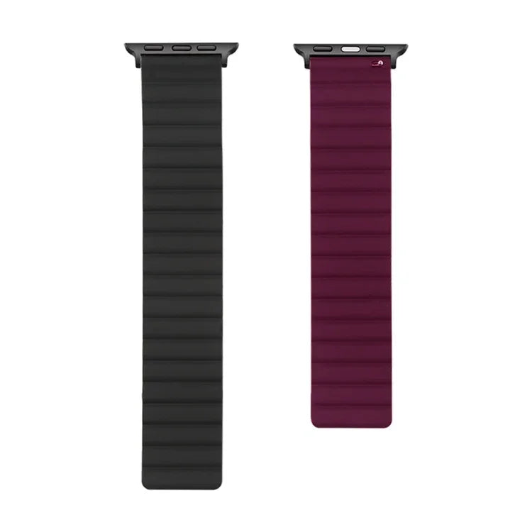 Correia de Substituição Magnética em Silicone, Para Apple Watch Série 7  41mm / & 6 & SE & 5 & 4 40mm, Para Apple Watch Série  7  45mm / & 6 & SE & 5 & 4 44mm