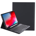 Y-C11B 2021 Teclado Bluetooth com capa de couro destacável com textura de pele de doce, tecla redonda, suporte para caneta e suporte, para iPad Pro 11 2021 / Air4 / Air5 / Pro 11