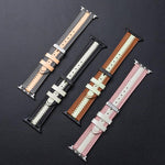 Correia de Substituição em Pele de Vaca Luminosa, Para Apple Watch Série 7  41mm / & 6 & SE & 5 & 4 40mm, Para Apple Watch Série  7  45mm / & 6 & SE & 5 & 4 44mm